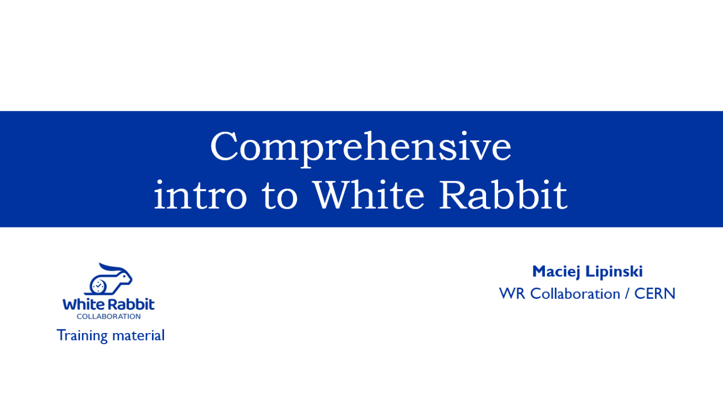 Comprehensive Intro to WR