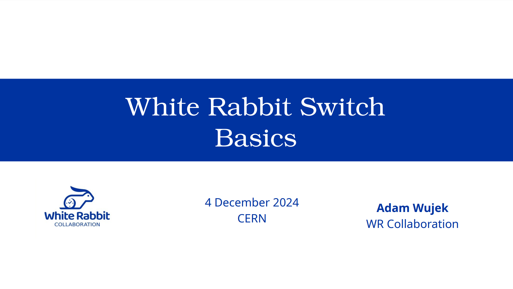 WR Switch Basics