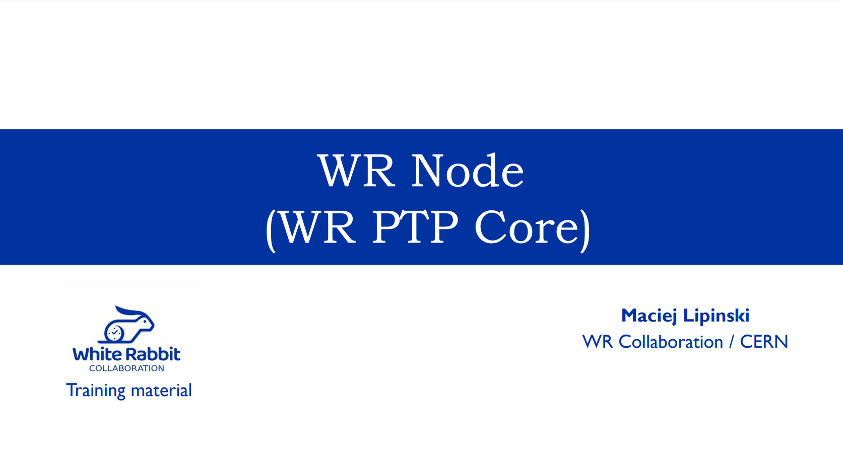 WRPC integration into WR Node
