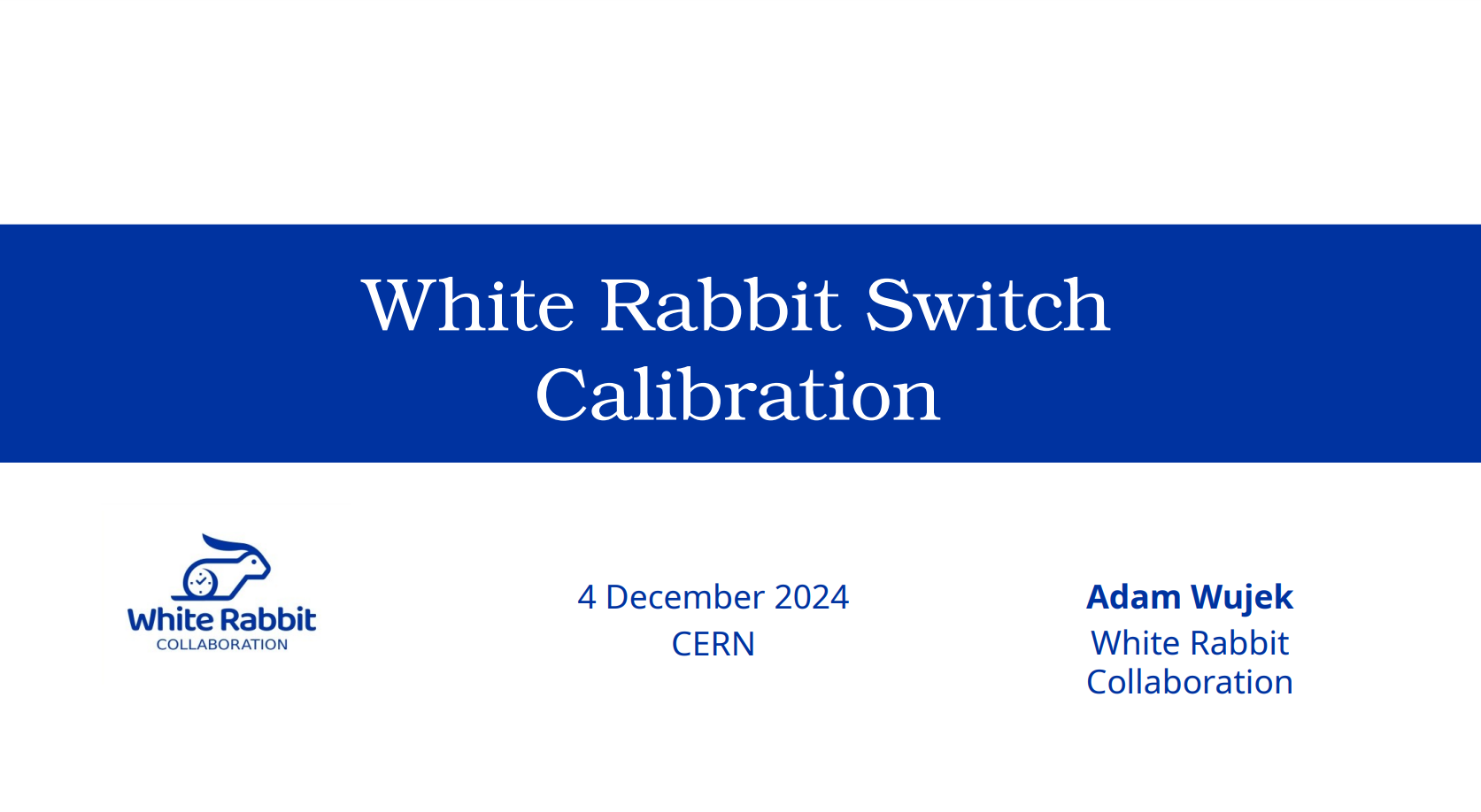 WR relative calibration